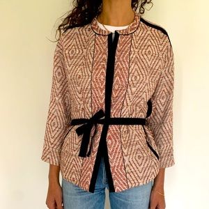 FORTE_FORTE Italian Textured Linen Jacket